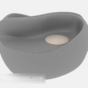 Model 3D podwójnej kreatywnej sofy