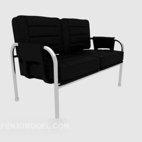 Double Casual Bench 3d-model