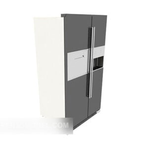 Mô hình 3d tủ lạnh mở đôi