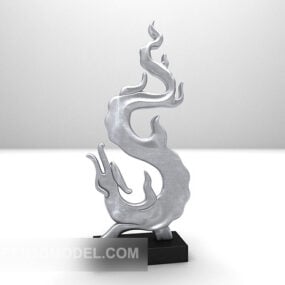 Modelo 3D de móveis para escultura de dragão