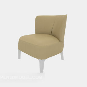 Brown Upholstery Home Chair 3d model