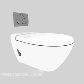 Vægmonteret toilet 3d model
