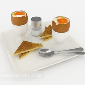 Chleb jajeczny Wczesne ukrywanie Model 3D