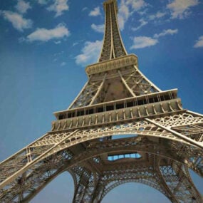 Model 3d Detail Tinggi Menara Eiffel