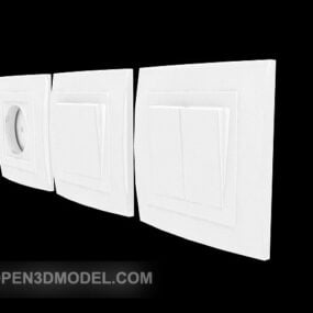 Electrical Switch Wall Mount 3d model