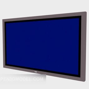 Wide Lcd Electronic Monitor 3d model