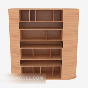 3d модель вбудованої книжкової шафи