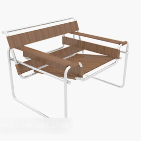 Escort Chair Wooden 3d model