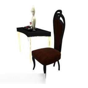 European Table Chair 3d model