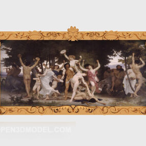 European Classic Painting 3d-modell