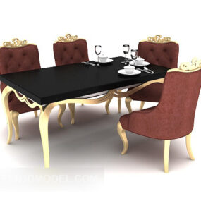 欧洲高级餐桌3d模型