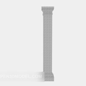 Ευρωπαϊκή ρωμαϊκή στήλη τρισδιάστατο μοντέλο