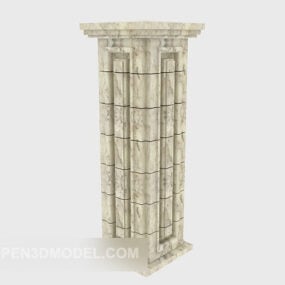 European Roman Columns 3d model