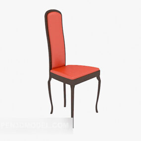 High Back Chair European Style 3d model