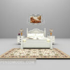 Європейський старовинний плакат ліжко з килимовими меблями