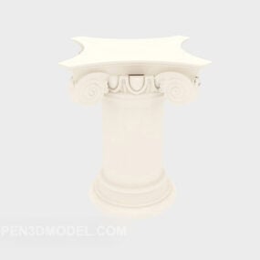 ヨーロッパのアンティークギリシャ柱コンポーネント3Dモデル