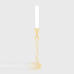 촛대 빛 장식 사각형 촛불 3d 모델