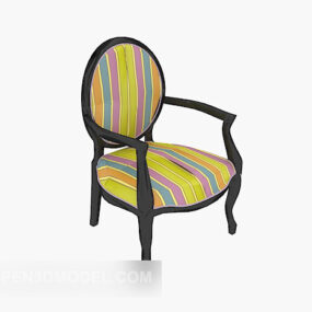European Vintage Casual Chair 3d-model