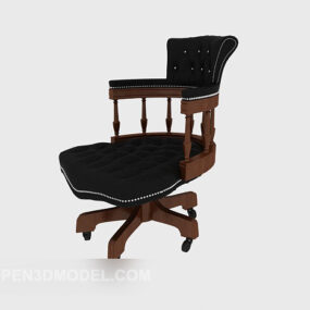 European Casual Swivel Chair 3d model