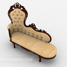 Європейське класичне крісло принцеси 3d модель