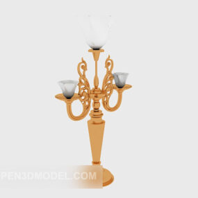 Europejska wspólna lampa stołowa Model 3D