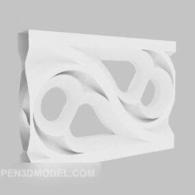Composant de sculpture européenne modèle 3D