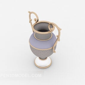 European Craft Decoration Vase 3d model