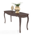 ヨーロッパのヴィンテージ装飾的な茶色のサイドテーブル