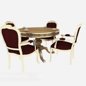 European Exquisite Home Table 3d model