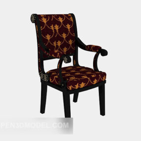 European Exquisite Lounge Chair 3d model