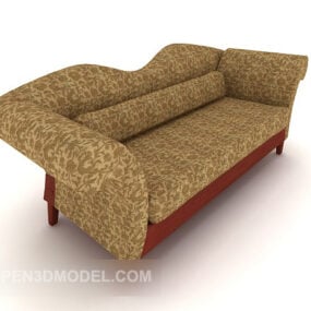 Modello 3d del divano familiare europeo