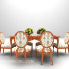 Cadeira de mesa familiar europeia