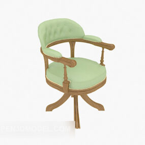 European Fine Armrest Lounge Chair 3d-modell