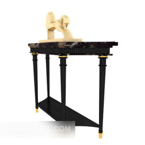 Armoire latérale décorative de mobilier européen modèle 3D