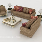 Europäische Möbel Brown Sofa Sets