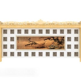 ヨーロッパの金の吊り絵3Dモデル