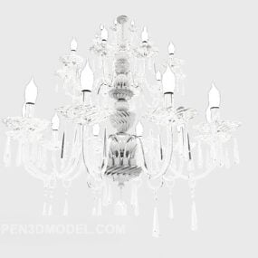 欧式华丽水晶吊灯3d模型