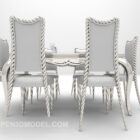 European Grey Tone Dining Table Chair
