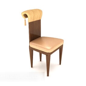 European High-end Dining Chair 3d model