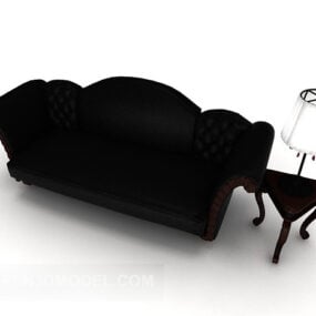 European High-end Leather Sofa Design 3d model