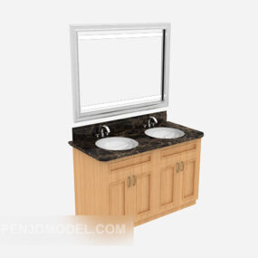 European Home Bath Cabinet 3d model