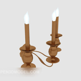 European Home Candlestick Lamp 3d model