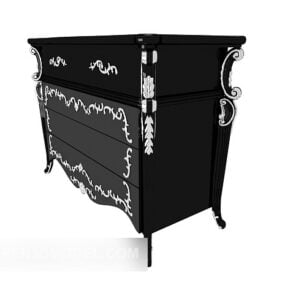 European Home Drawer Side Cabinet 3d model