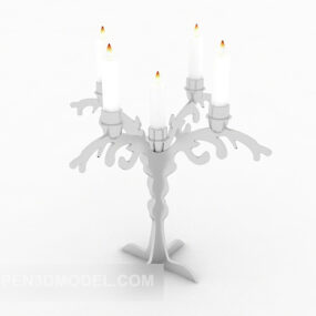 유럽 ​​​​가정 간단한 촛대 램프 3d 모델