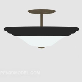 European Lamp Round Shade 3d model