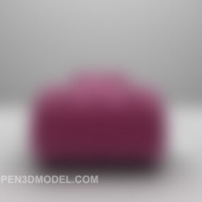3д модель европейского розового кресла для отдыха