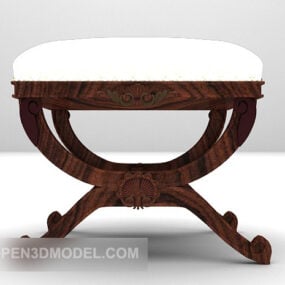 Tapicerowany stołek Model 3D