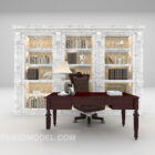 European Marble Bookcase