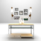 European metal edge cabinet 3d model