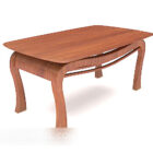 European minimalist home dining table 3d model